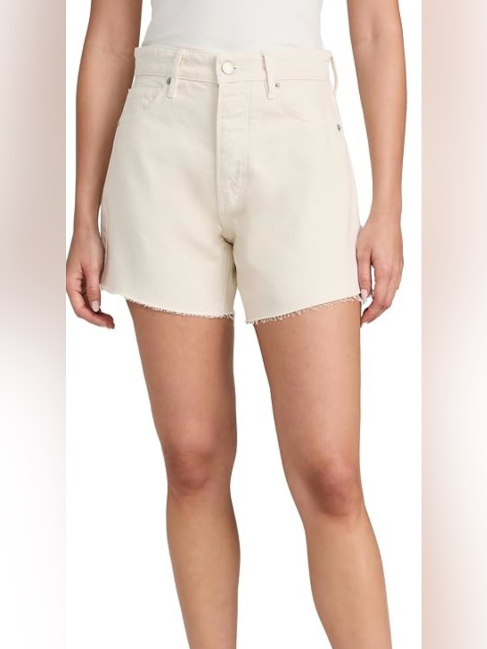 Veronica Beard Ellis Mid Rise Denim Shorts
